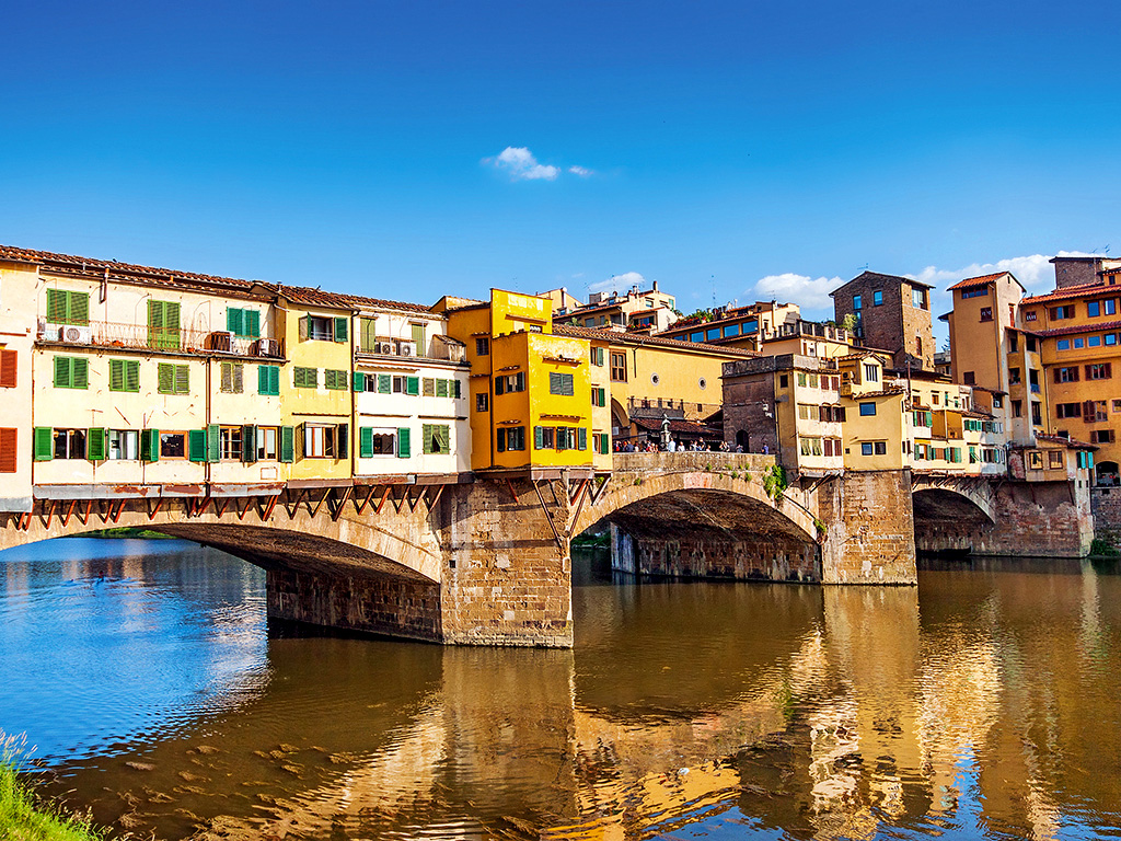 Puente Vecchio en Florencia, Italia