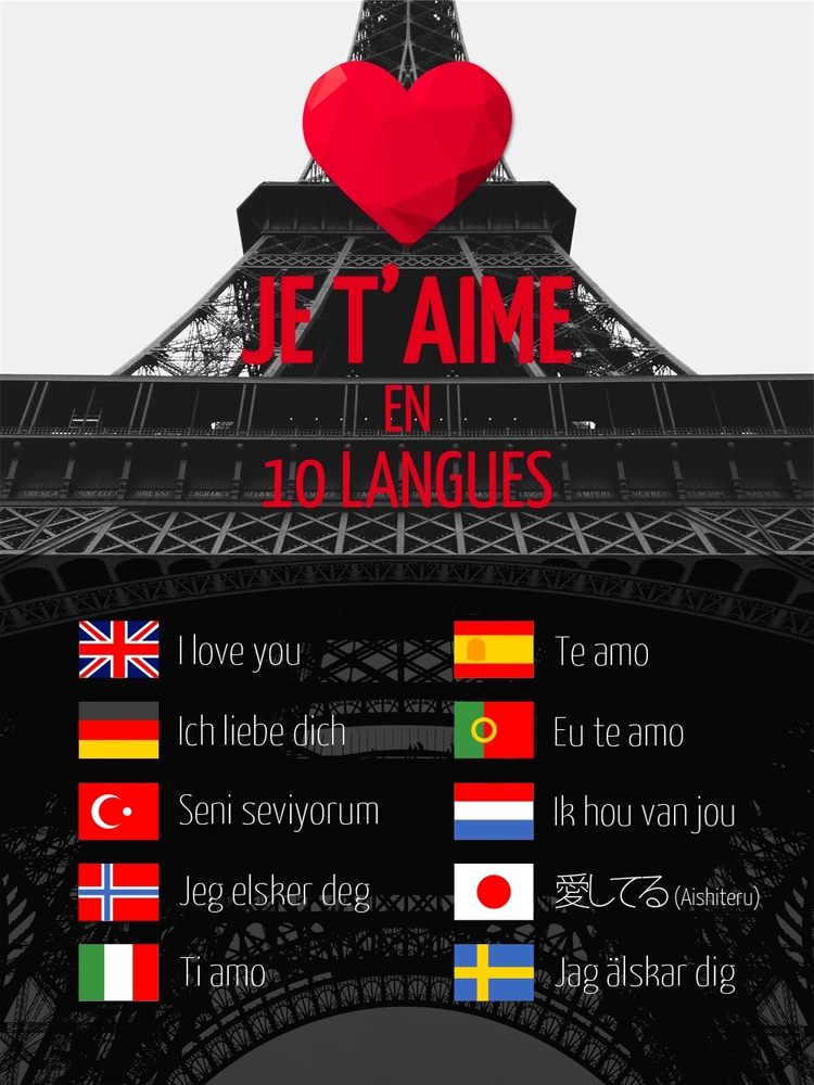 Dire je t'aime en 10 différentes langues