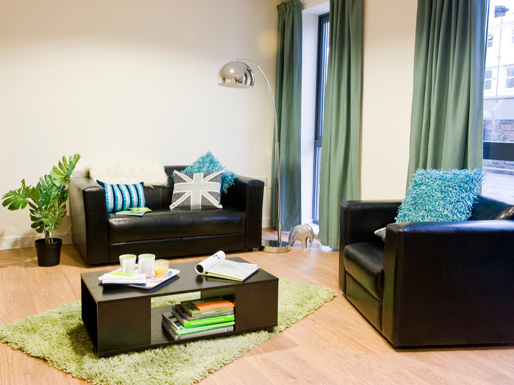 Common room for the students in Bournemouth residence