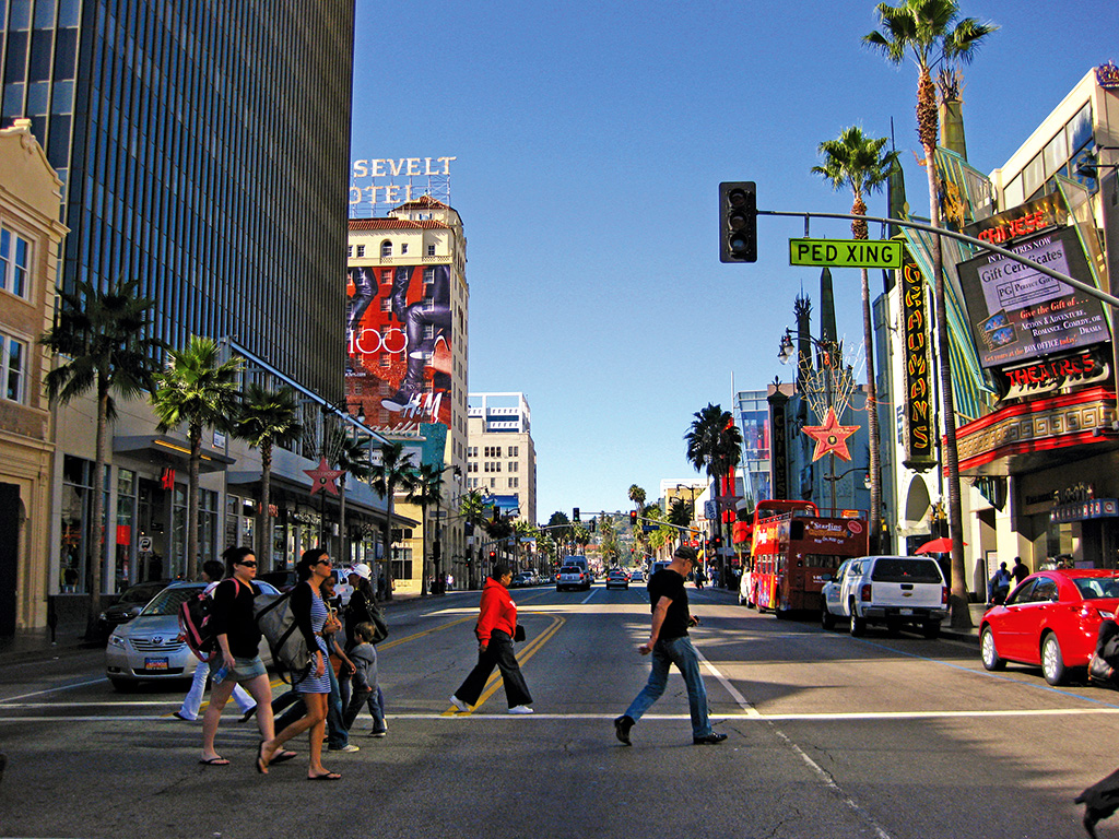 El boulevard de Hollywood, Los Ángeles