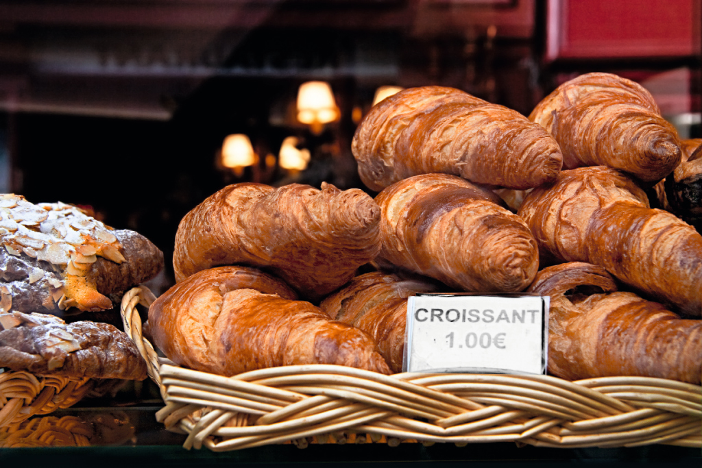 Croissants típicos de Francia