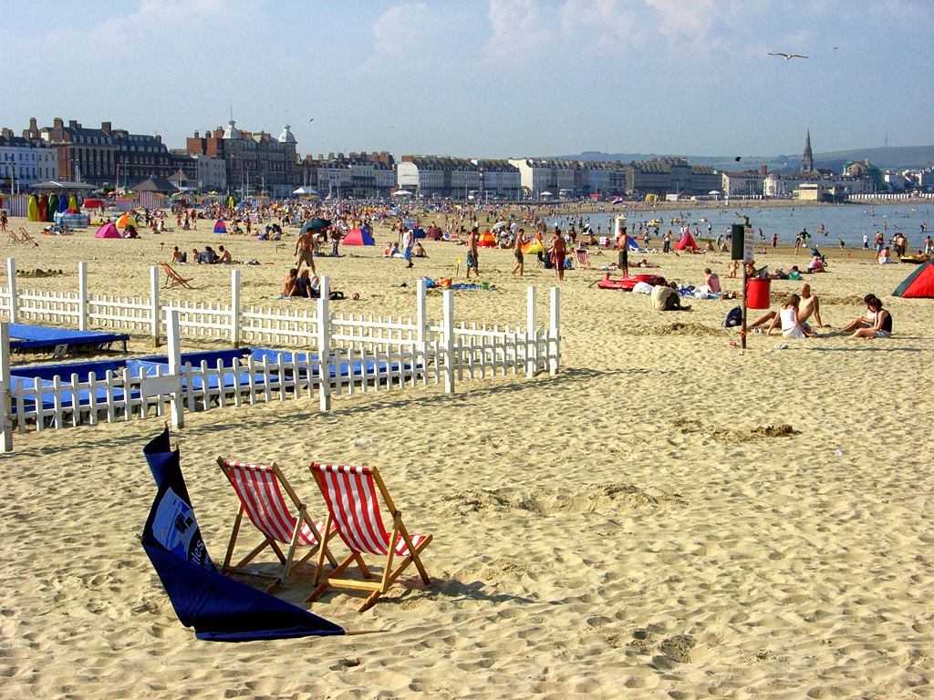 Der Strand von Weymouth