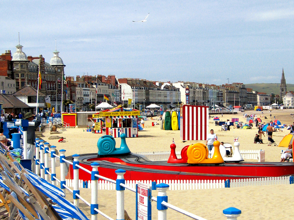 Am Strand von Weymouth