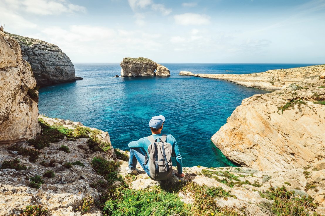 Blue Lagune auf Comino mit ihrerm kristalklaren Wasser