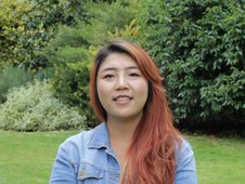 Koreai diák Frankfurtban Koreai diák Frankfurtban