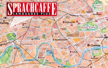 Mapa - szkoła w Londynie, dzielnica Ealing