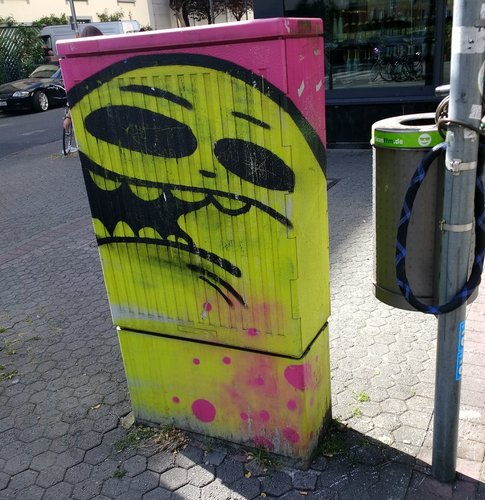 Frankfurt City Ghost on a power box