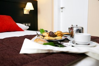 Reggeli a malagai hotelben