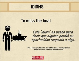 Significado del idiom 'To miss the boat'