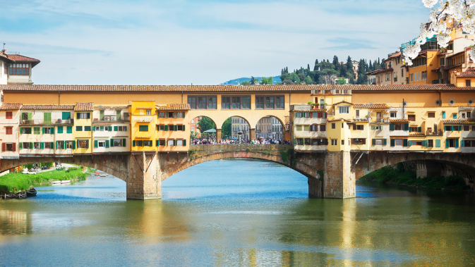 Check out the pote vecchio in Florence.