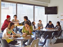 Salle commune - école de langues à Calgary