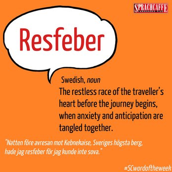 Word 3 - Resfeber (Swedish)