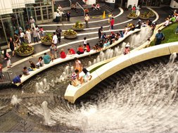 Fontaine en centre ville de Vancouver