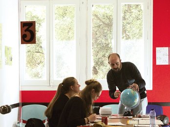 Salle de cours d'espagnol