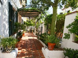 Jardin de l'école d'espagnol à Màlaga