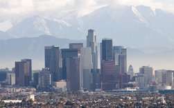 Vue de Los Angeles - Côte Ouest des Etats-Unis
