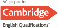 Logo “We prepare for Cambridge English Qualifications”