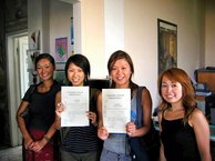 sprachcaffe italian language school florence graduating students