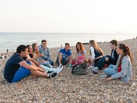 Groupe d'étudiants à Eastbourne