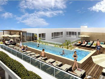 Terrasse avec piscine au George Hotel - Séjour à Malte