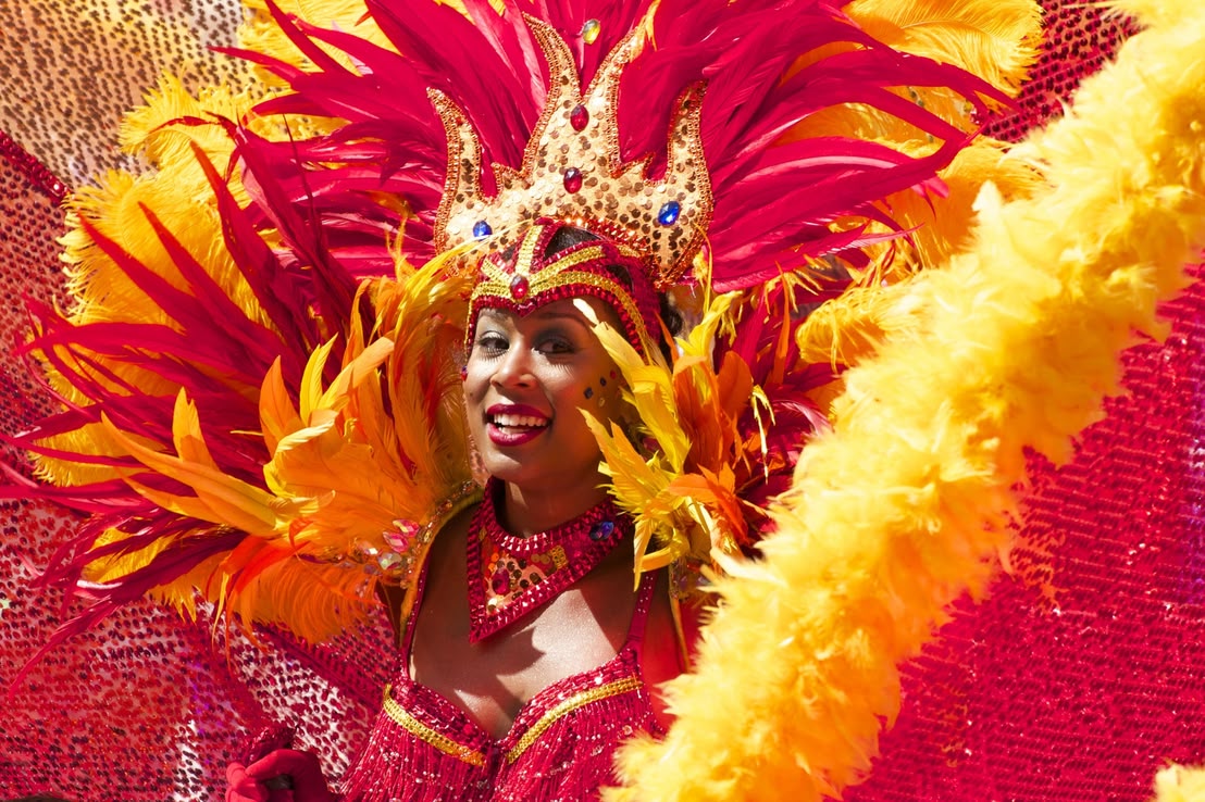 Pompous costumes are not a rarity on the streets of Brazil. Pompous costumes are not a rarity on the streets of Brazil.