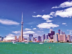 Centrum Toronto - widok z morza