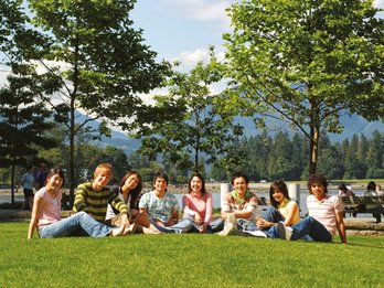 Groupe d'un cours d'anglais à Vancouver