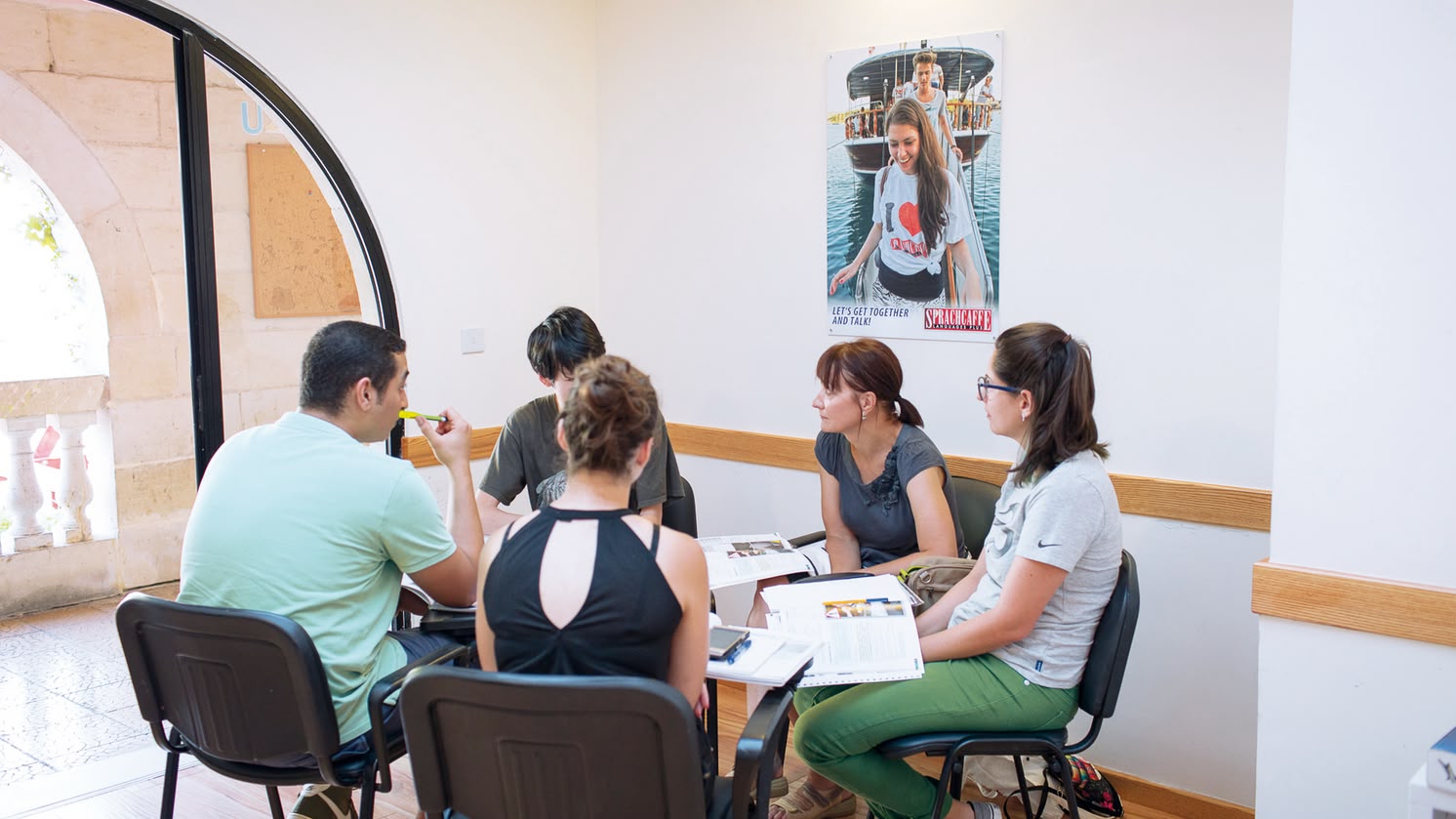 Gruppenarbeit im Sprachkurs