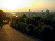 sprachcaffe italian language school florence river dusk