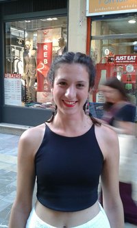 Chiara pendant son séjour linguistique à Malaga