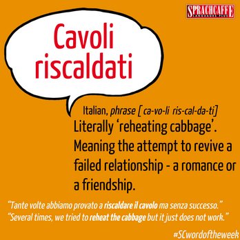 Italian - "Cavoli riscaldati"