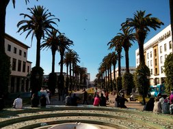 Avenue Mohammed V à Rabat - Quartier des affaires