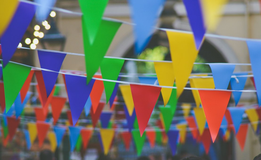 Streets are colourfully decorated during carnival