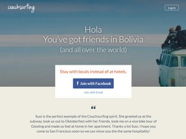 人気旅行サイト　カウチサーフィン