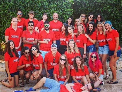 Teamerzy podczas wspólnego zdjęcia