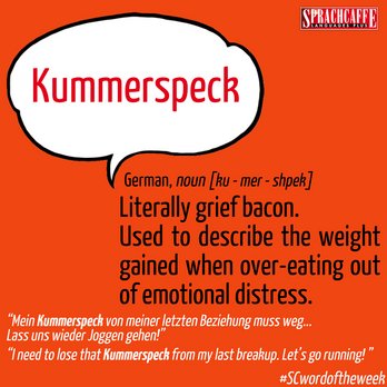 German - "Kummerspeck"