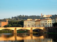sprachcaffe italian language school florence riber view bridge