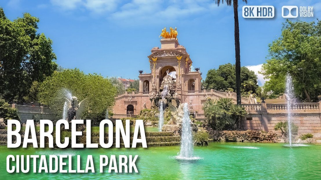 Parc De La Ciutadella, Most Popular Park Of Barcelona - 🇪🇸 [8K HDR] Tour
