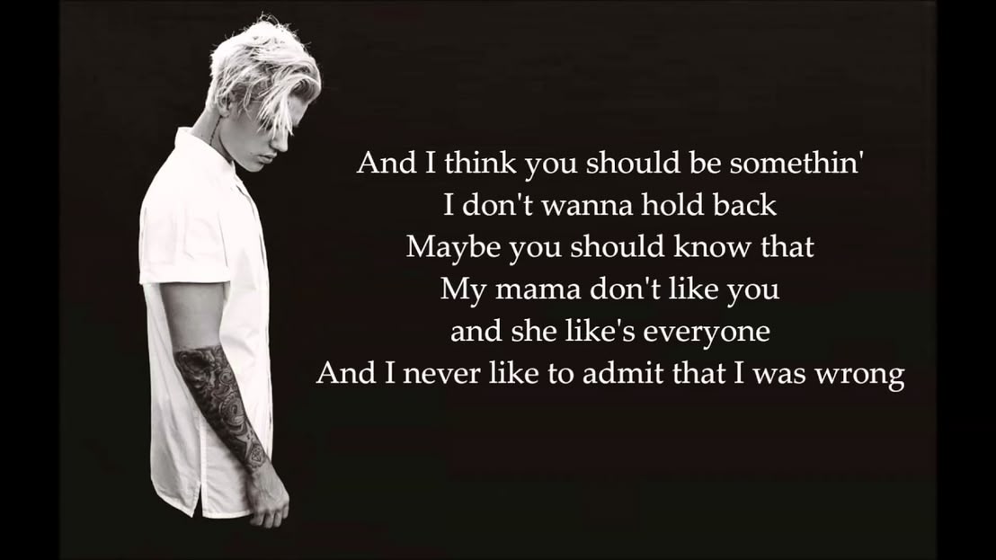 Justin Bieber - Love Yourself (Lyrics)