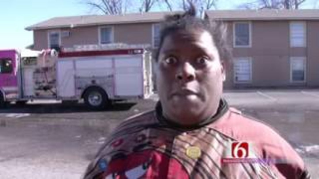 Woman Gives Funny Interview After A Fire!