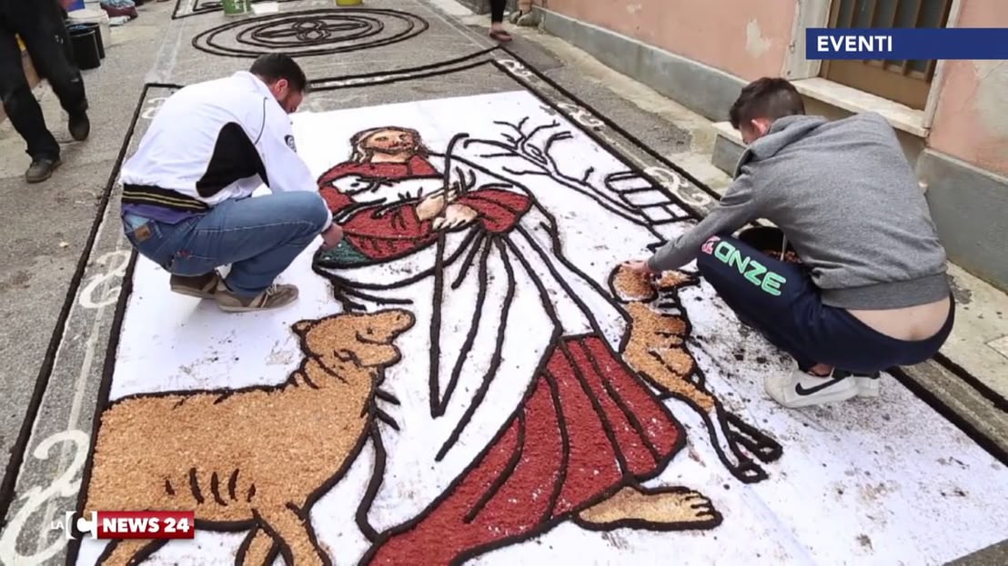 Lo spettacolo dell'Infiorata di Potenzoni