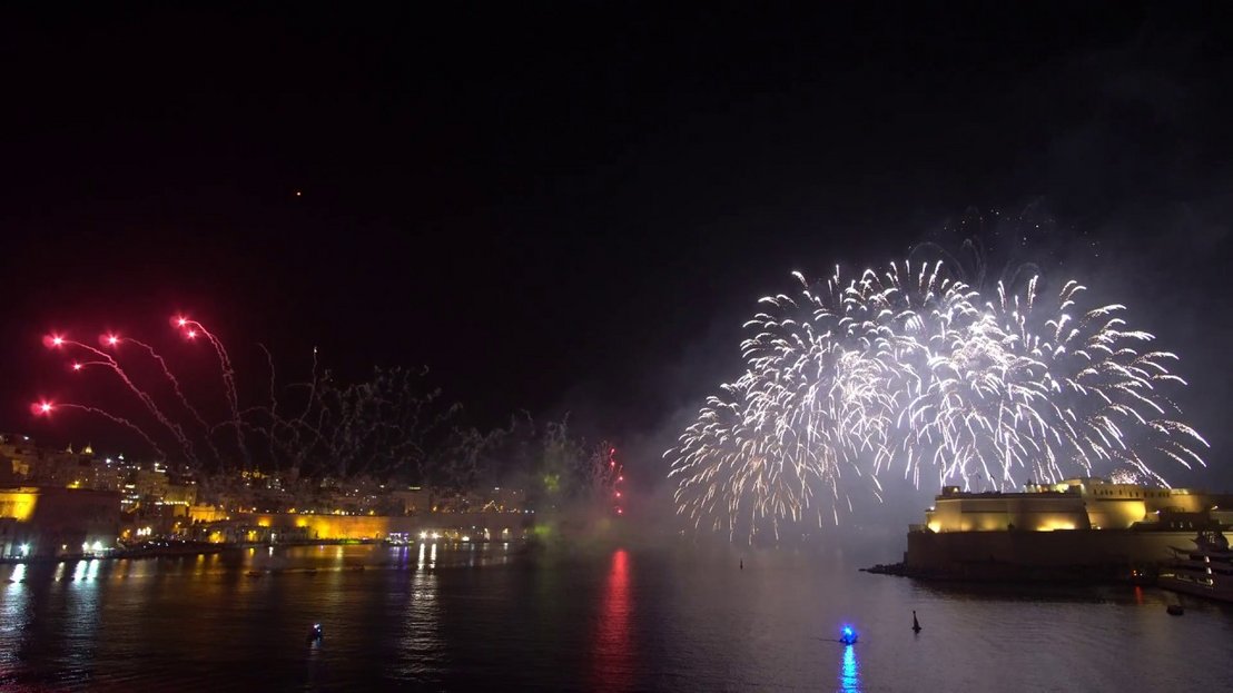 Malta Fireworks Festival 2018: Final display in Valletta, Grand Harbour