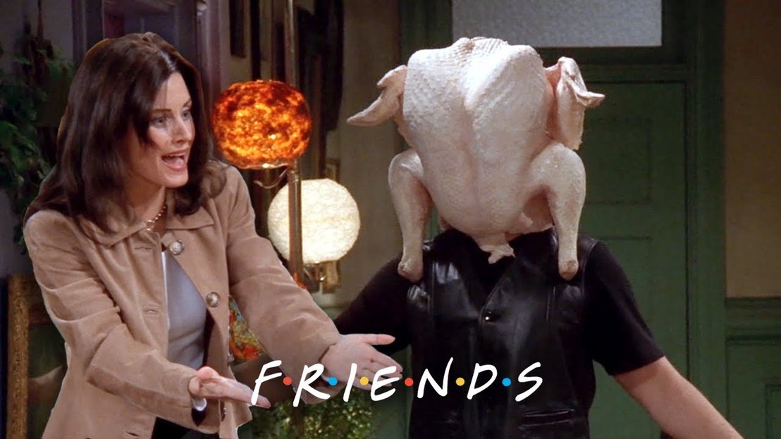 Joey Gets His Head Stuck in a Turkey | Friends