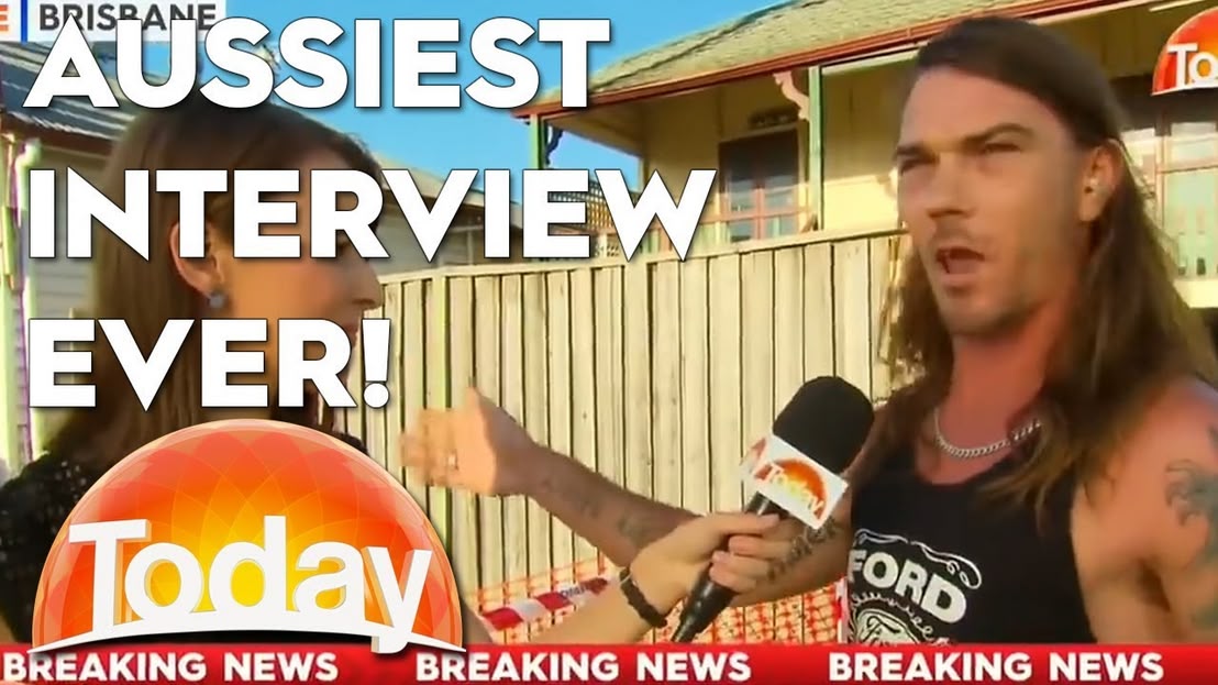 Aussiest. Interview. Ever. What a legend!