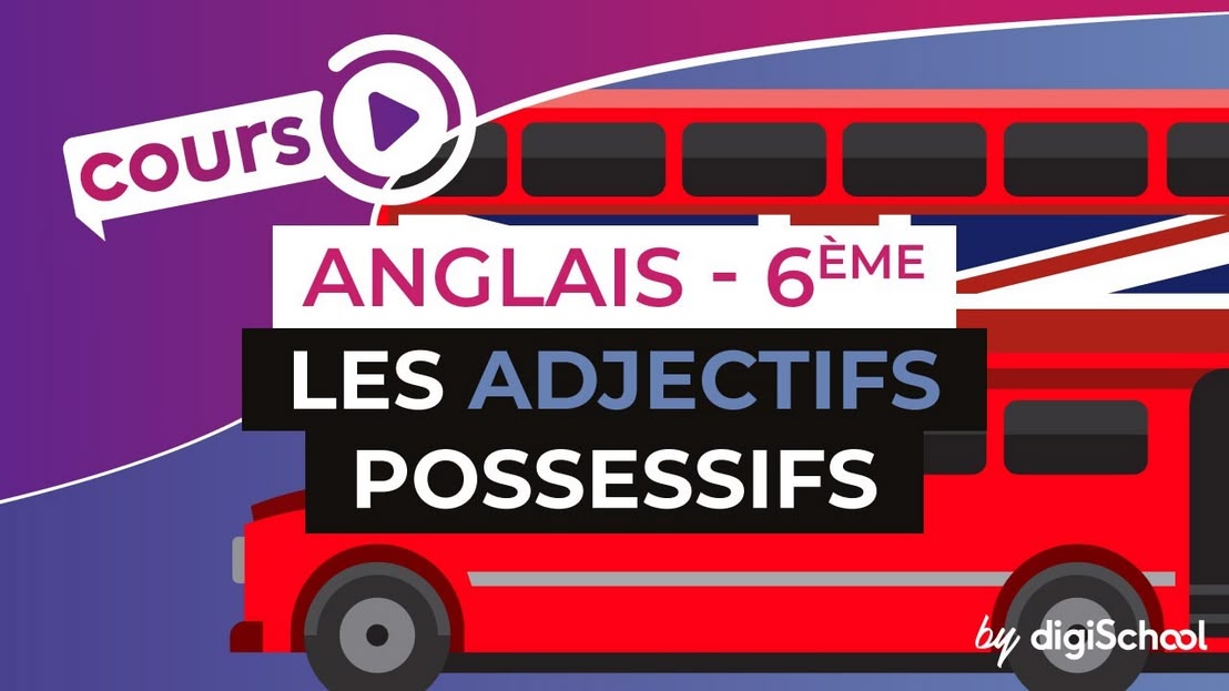 Anglais Collège [6ème] - Les adjectifs possessifs