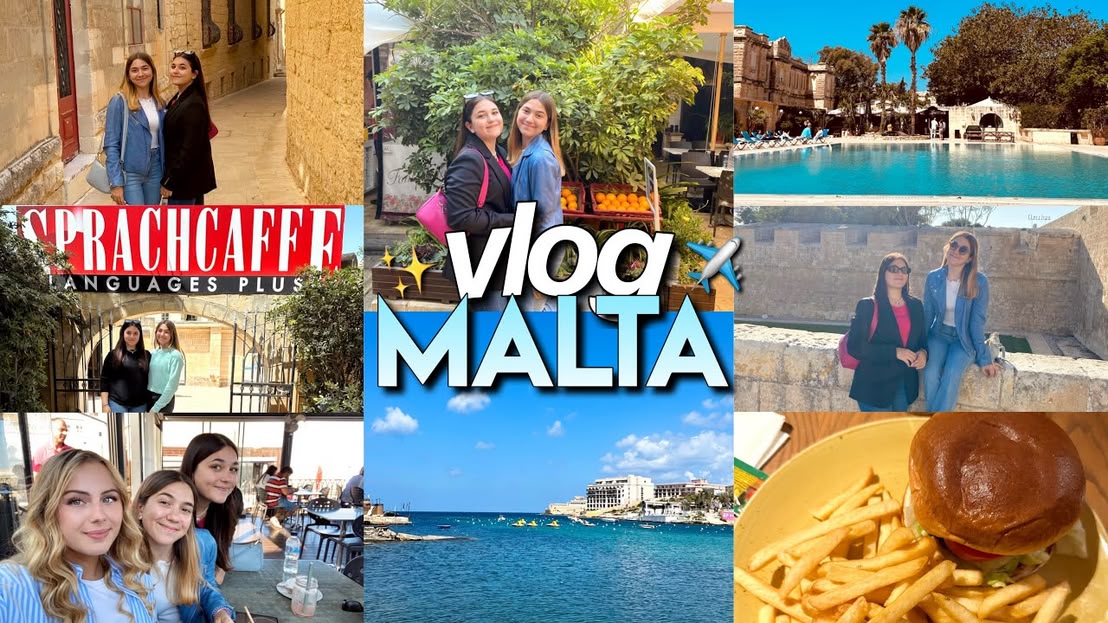 VLOG UNA GIORNATA CON NOI A MALTA☀️🗾// vacanza studio