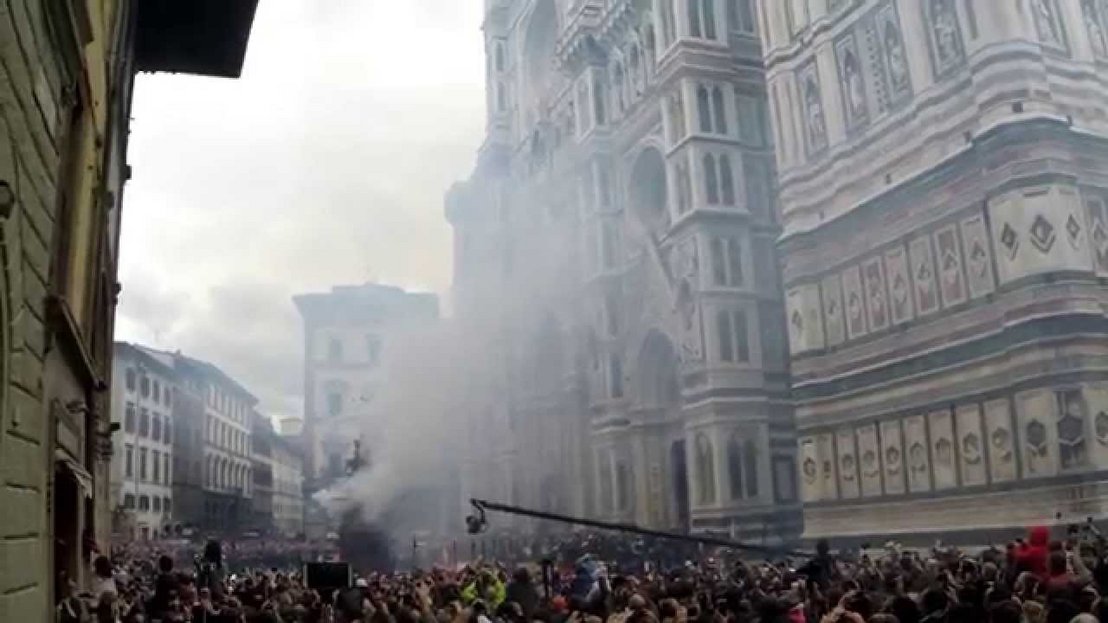 Scoppio del Carro - Explosion of the Cart 2015 - Florence, Italy