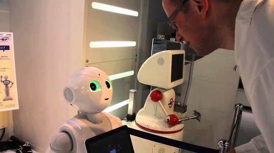 Talking to the Pepper robot